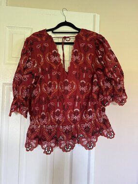 Anthropologie Eyelet Blouse